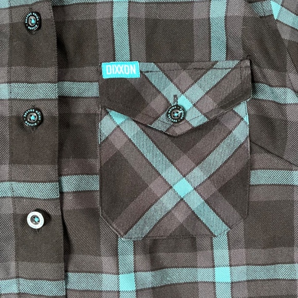 DIXXON Union Square long sleeve button down Women’s M Flannel - Picture 3 of 12